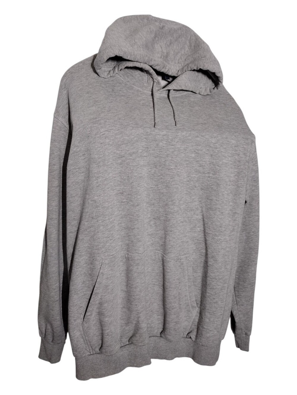 Divided Gray Pullover Hoodie - Lightweight Drawstring Sweatshirt